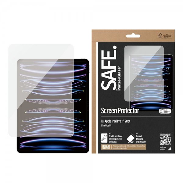 SAFE by PanzerGlass iPad Pro 11 (M4/M5) Skærmbeskyttelse Ultra-Wide Fit
