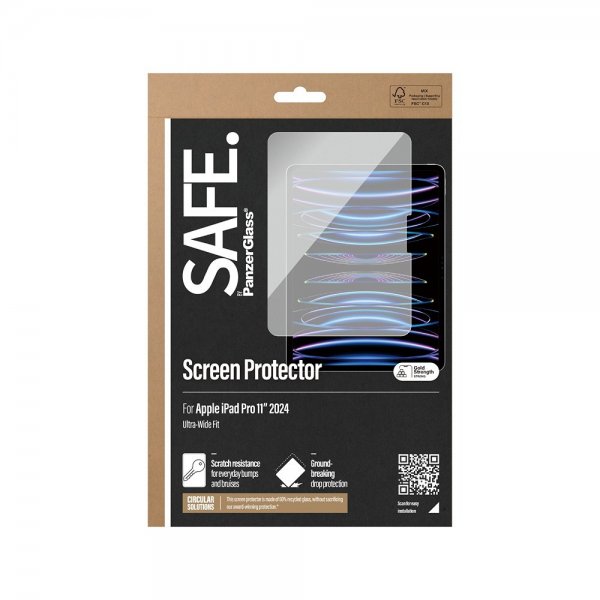 SAFE by PanzerGlass iPad Pro 11 (M4/M5) Skærmbeskyttelse Ultra-Wide Fit