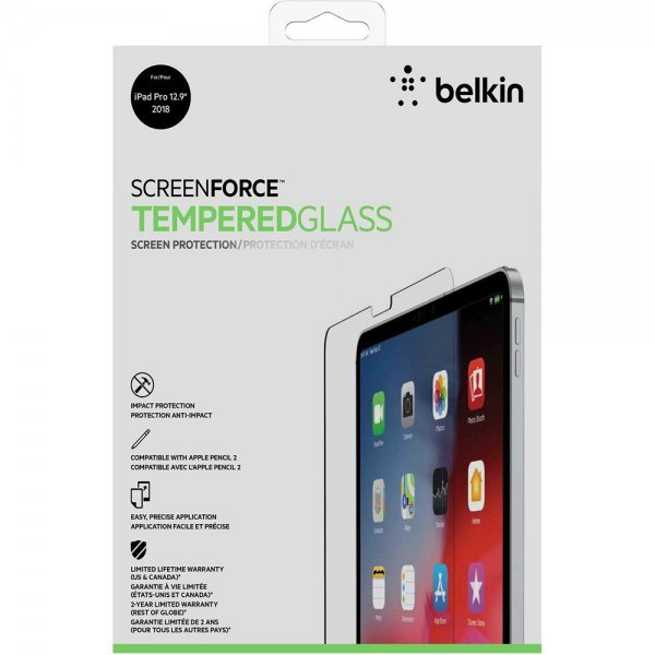 Belkin iPad Pro 12.9 2020/2021/2022 Skærmbeskyttelse Screen Force Tempered Glass