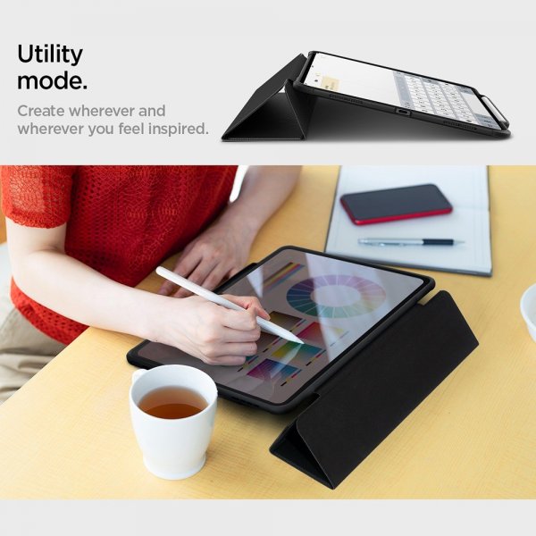 Spigen iPad Pro 13 (M4/M5) Cover Rugged Armor Pro Sort