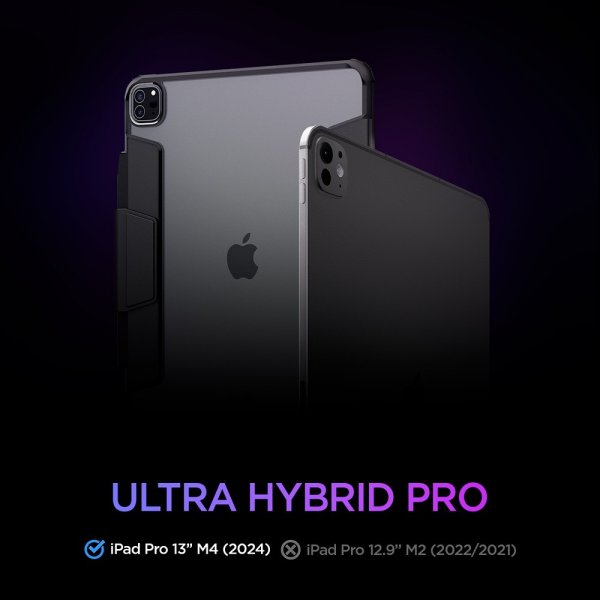 Spigen iPad Pro 13 (M4/M5) Cover Ultra Hybrid Pro Sort