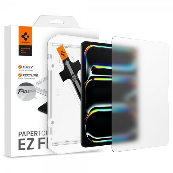 Spigen iPad Pro 13 (M4/M5) Skærmbeskyttelse Paper Touch EZ Fit