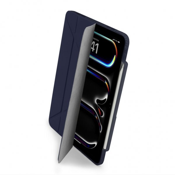 Pipetto iPad Pro 13 (M4/M5) Cover Origami No3 Pencil Case Mørkeblå