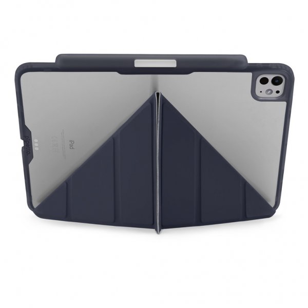Pipetto iPad Pro 13 (M4/M5) Cover Origami No3 Pencil Case Mørkeblå
