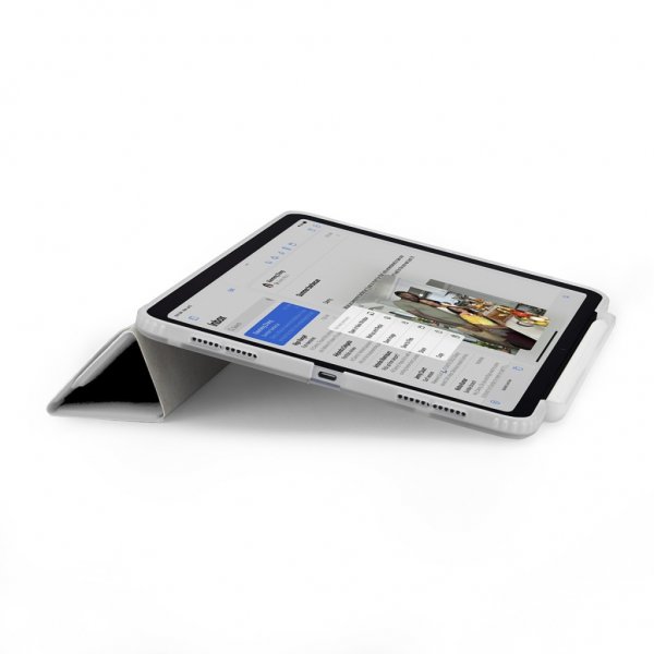 Pipetto iPad Pro 13 (M4/M5) Cover Origami No3 Pencil Case Hvid