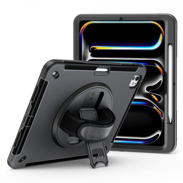 4smarts iPad Pro 13 (M4/M5) Cover Rugged Etui Grip Sort