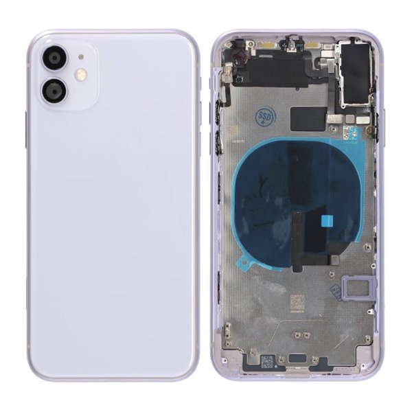 iPhone 11 Bagside med Komplet Ramme Premium - Lilla
