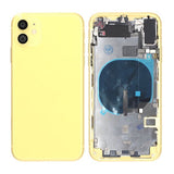 iPhone 11 Bagside med Komplet Ramme Premium - Gul