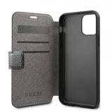 Guess iPhone 11 Cover Lædertekstur Sort