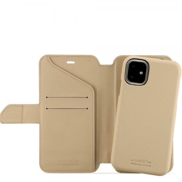 holdit iPhone 11 Etui Stockholm Aftageligt Cover Caramel Beige