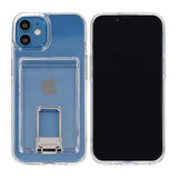 Rvelon iPhone 11 Cover med Stativ Kreditkortholder Transparent