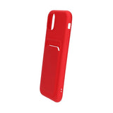 iPhone 11 Cover Kortholder Rød