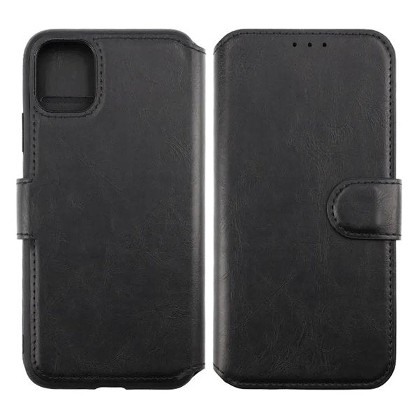 Rvelon iPhone 11 Etui, udfoldeligt kortrum, sort