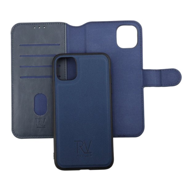 Rvelon iPhone 11 Cover Magnetisk Aftageligt Cover Blå