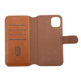 Rvelon iPhone 11 Cover Magnetisk Aftageligt Etui Brun