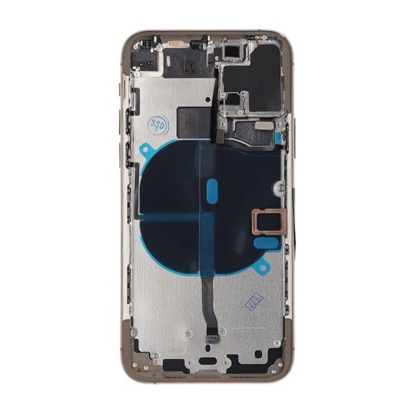 iPhone 11 Pro Bagside med Komplet Ramme Premium - Guld