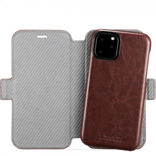holdit iPhone 11 Pro Etui Berlin Aftageligt Cover Mørkebrun