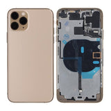 iPhone 11 Pro Max Bagside med Komplet Ramme Premium - Guld
