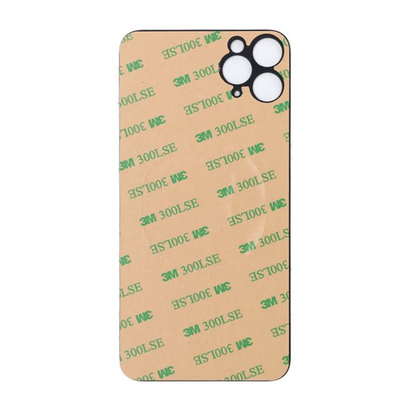 iPhone 11 Pro Max Bagside Glas med Selvklæbende tape - Grøn