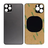 iPhone 11 Pro Max Bagsideglas med Selvklæbende tape - Sort