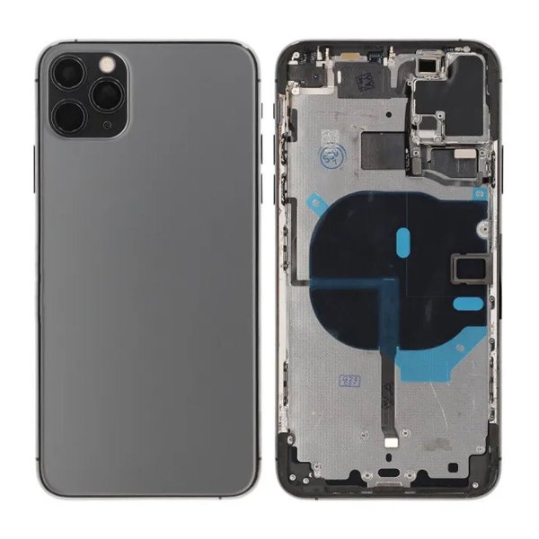 iPhone 11 Pro Max Bagside med Komplet Ramme OEM - Sort