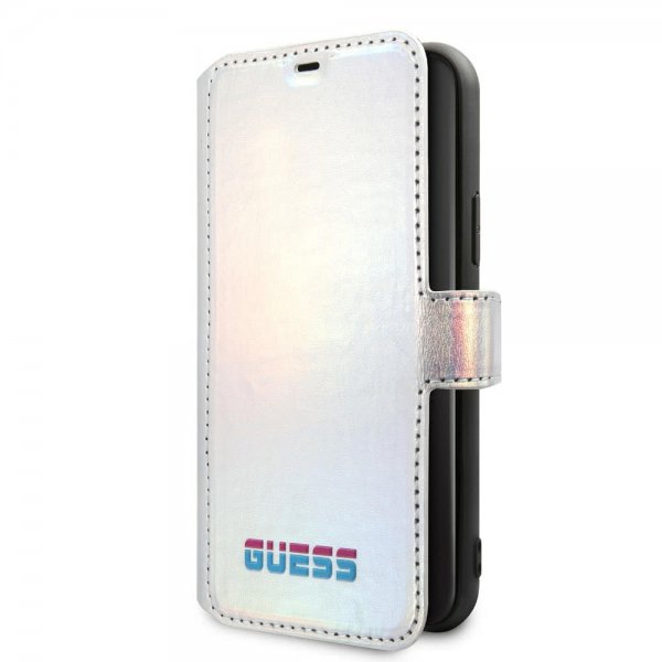 Guess iPhone 11 Pro Max Cover Iridescent Cover Sølv