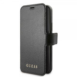 Guess iPhone 11 Pro Max Cover Lædertekstur Sort