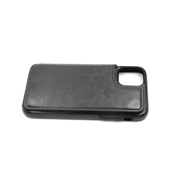 iPhone 11 Pro Max Cover Kortlomme Udvendig Sort