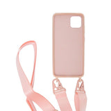 iPhone 11 Pro Max Cover Silikone med Halsrem Rosa