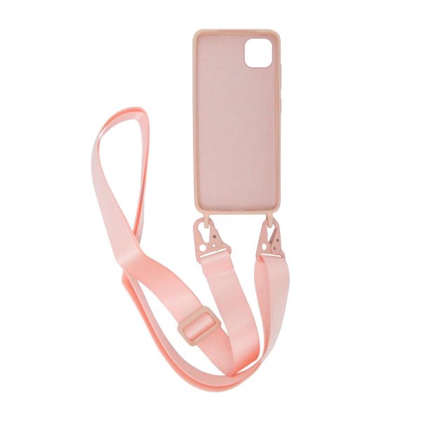 iPhone 11 Pro Max Cover Silikone med Halsrem Rosa