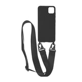 iPhone 11 Pro Max Cover Silikone med Halsrem Sort