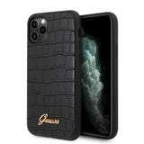 Guess iPhone 11 Pro Max Cover Croco Sort