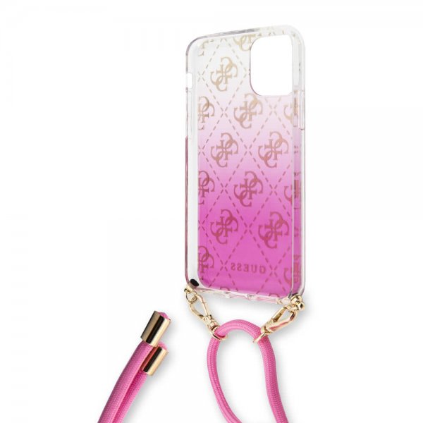 Guess iPhone 11 Pro Max Skal Gradient Cover Rosa