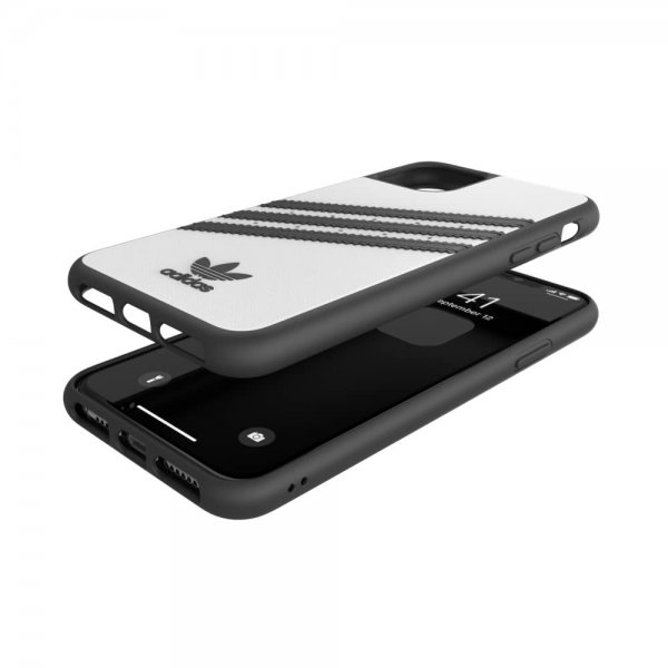 Adidas iPhone 11 Pro Max Cover ELLER 3 Stripes Snap Case PU FW19 Hvid Sort