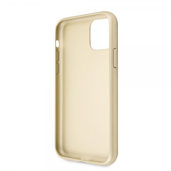 Guess iPhone 11 Pro Max Skal Saffiano Cover Guld