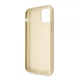 Guess iPhone 11 Pro Max Skal Saffiano Cover Guld
