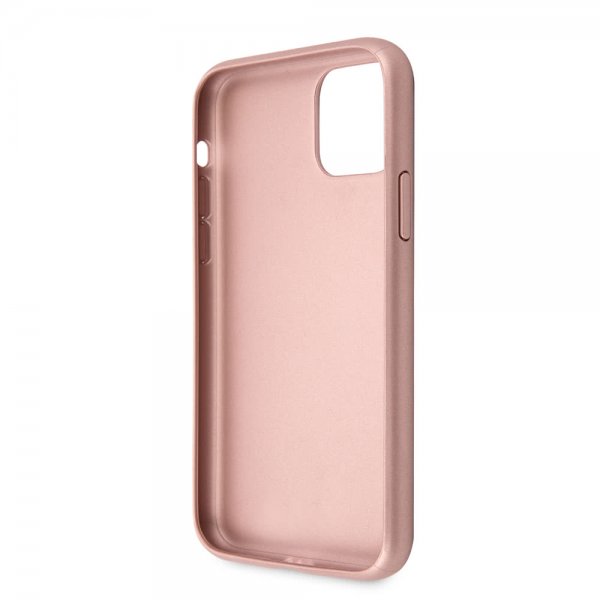 Guess iPhone 11 Pro Max Skal Saffiano Cover Rosaguld