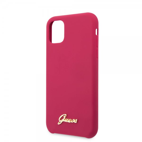 Guess iPhone 11 Pro Max Cover Silikone Vintage Rød