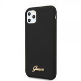 Guess iPhone 11 Pro Max Skal Silicone Cover Vintage Sort