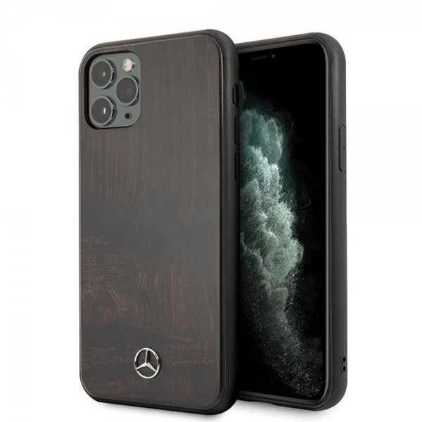 Mercedes Benz iPhone 11 Pro Max Cover Wood Line Palisander