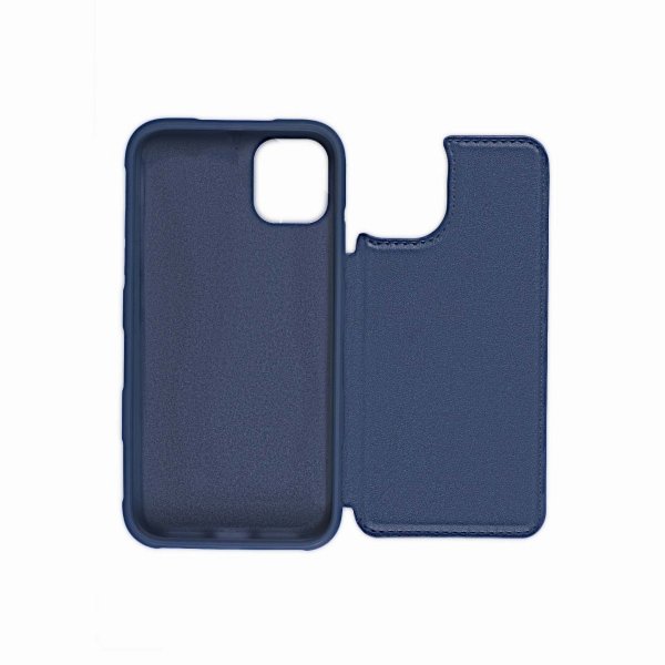 iPhone 11 Pro Max Cover Udklappelig Kortholder Blå