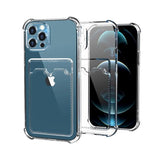 iPhone 11 Pro Max Cover Kortholder Stødsikkert Transparent