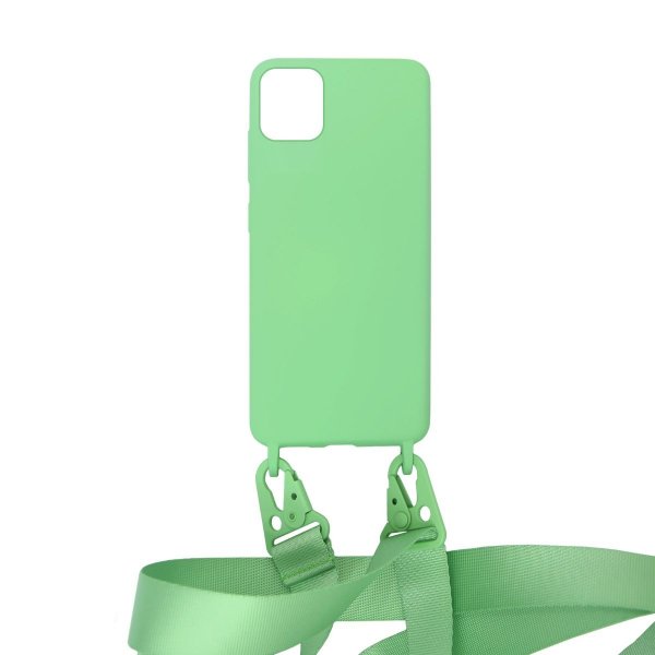 iPhone 11 Pro Cover Silikone med Halsrem Grøn