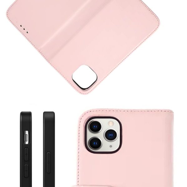 Rvelon iPhone 11 Pro Cover Ægte Læder Rosa
