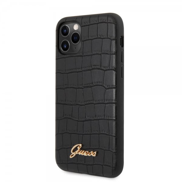 Guess iPhone 11 Pro Cover Croco Sort