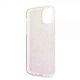 Guess iPhone 11 Pro Cover Glitter Circle Rosaguld
