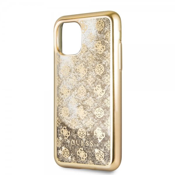 Guess iPhone 11 Pro Cover Glitter Guld