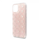 Guess iPhone 11 Pro Cover Glitter Hearts Rosa