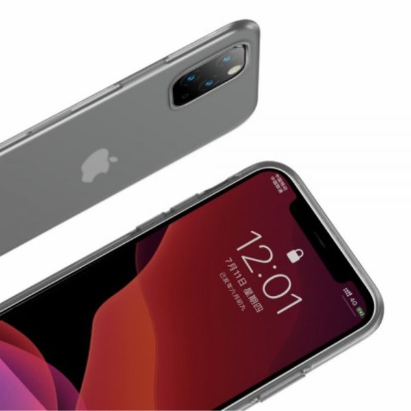 Baseus iPhone 11 Pro Skal Jelly Liquid Silikone Gel Sort