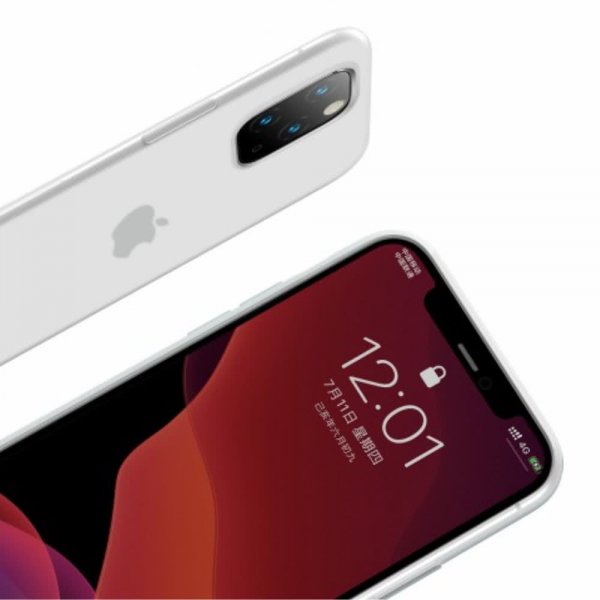 Baseus iPhone 11 Pro Cover Jelly Liquid Silikone Gel Hvid